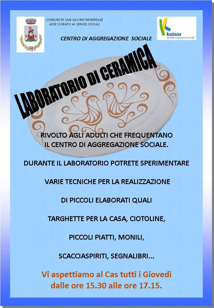 cas san gavino laboratorio ceramica