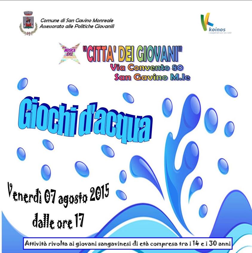 san gavino giochi acqua